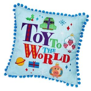 Christmas Toy to the World Pixar pillow